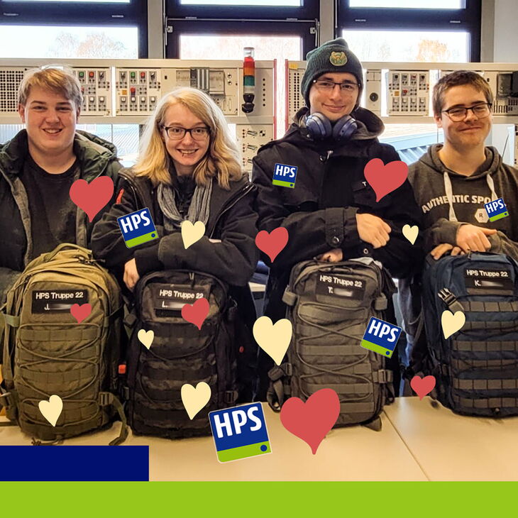 Belegschaft beim gemütlichen Beisammensein