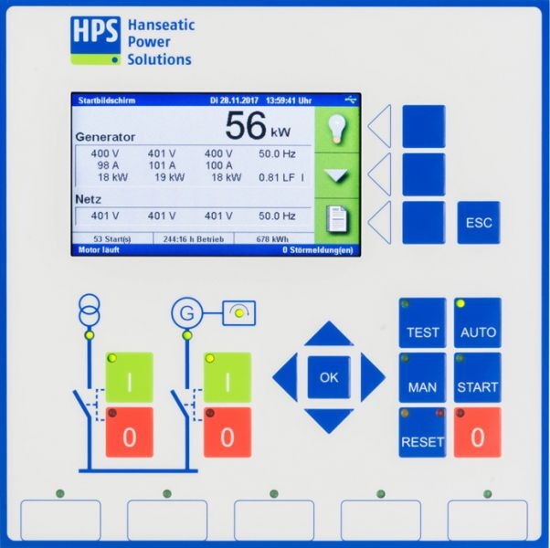 Display and control unit HPS KOP2